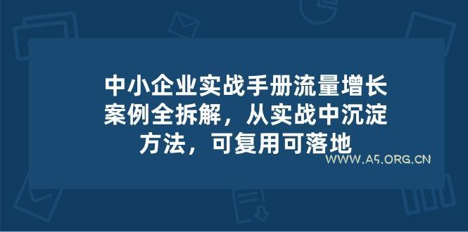 中小 企业 实操手册-流量增长案例拆解，从实操中沉淀方法，可复用可落地-小红泡